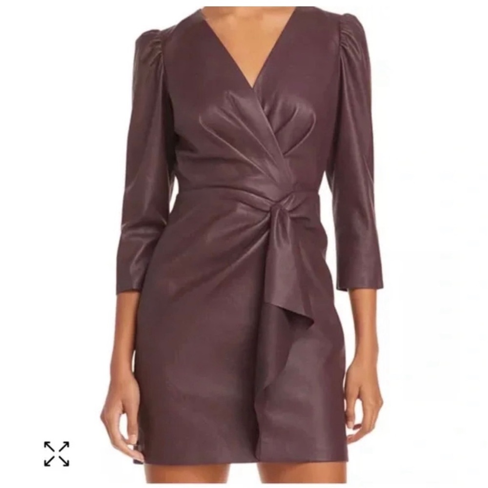 Rebecca Taylor Faux Leather Dress